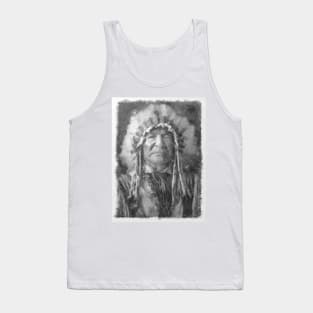 Sitting Bear, Native American Chief Tank Top